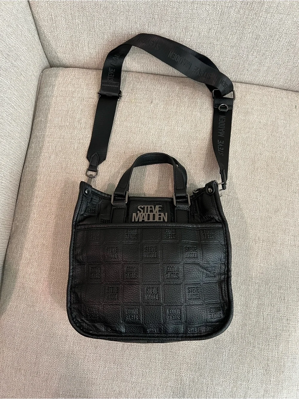 Steve Madden Black Crossbody Bag with Removable Pouch